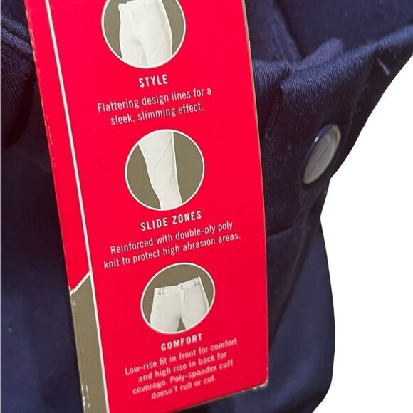 3N2 Nufit Knickers with Belt Loops, Navy, Size YM, NWT - Picture 5 of 10